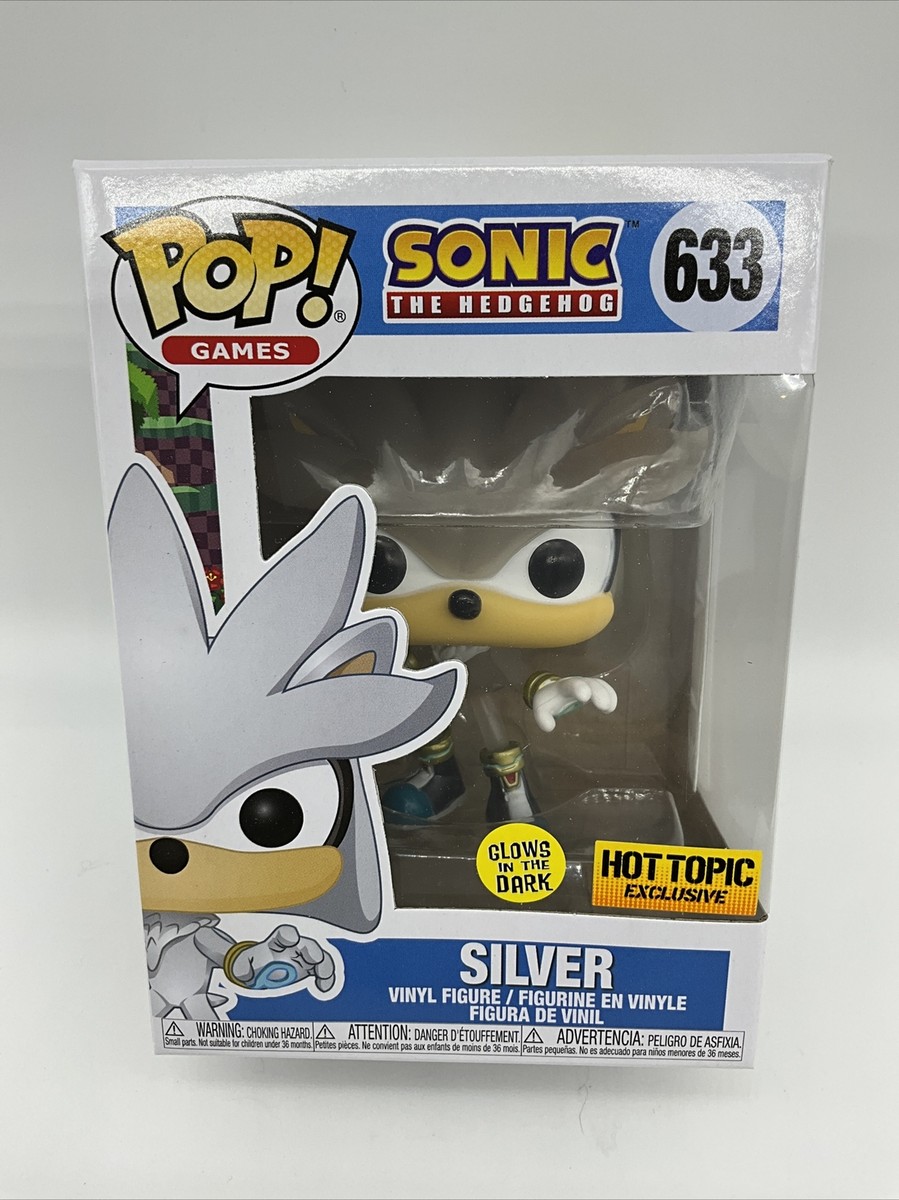 Funko Pop! Games #633 Sonic The Hedgehog Silver Hot Topic