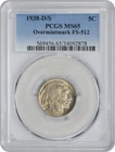 1938-D/S Buffalo Nickel OMM FS-512 MS65 PCGS