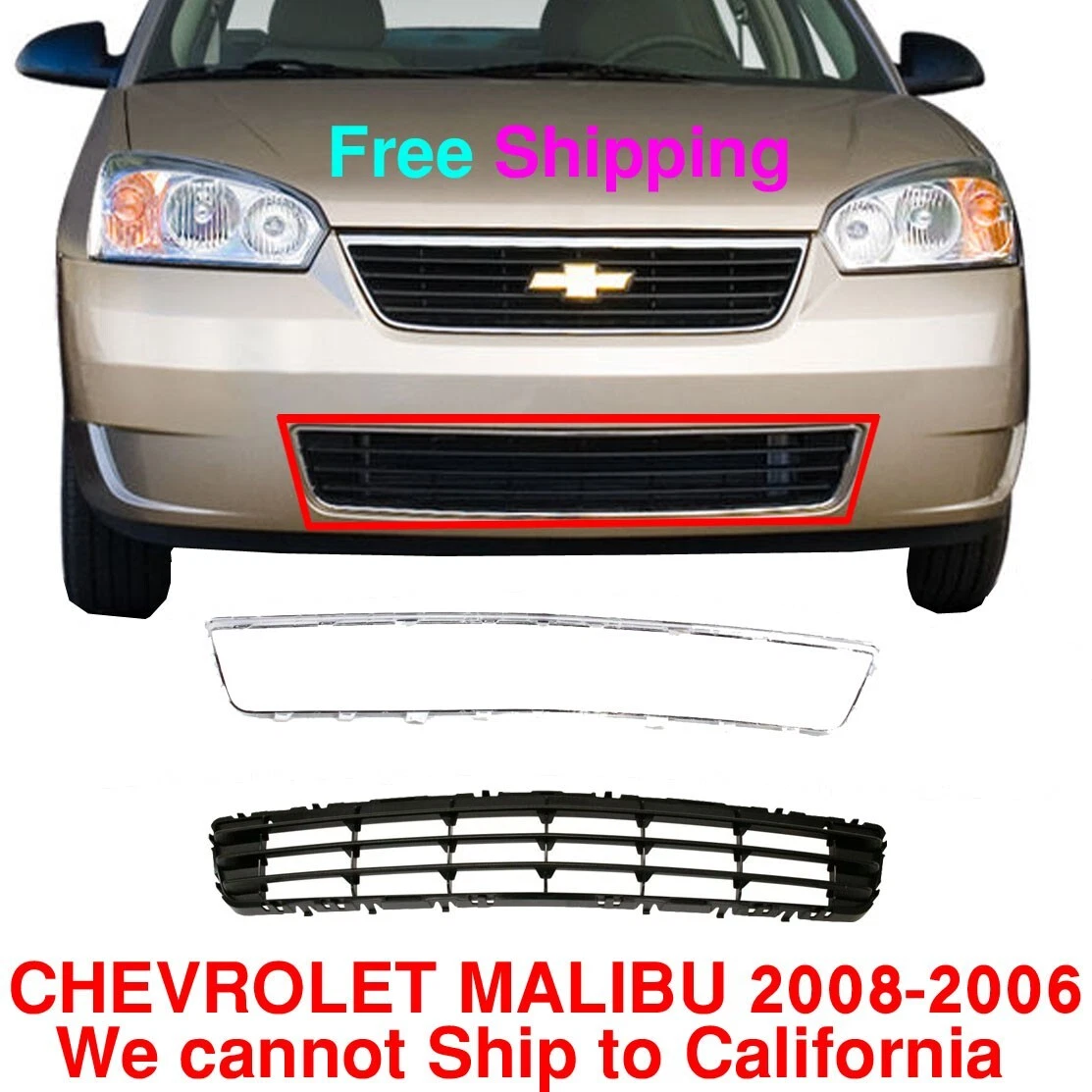 2008 chevy malibu front cheap bumper