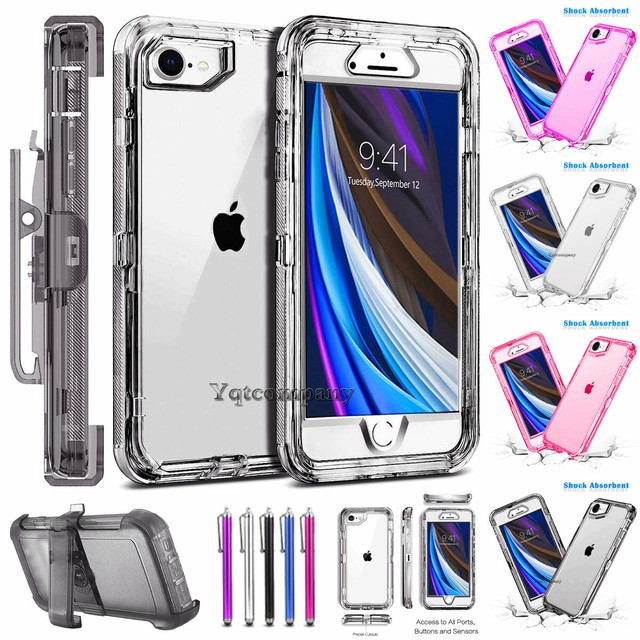 For iPhone SE 2020 2nd Gen Phone Case Hybrid Rubber Cover ...