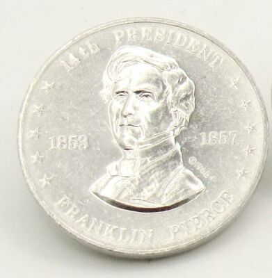Vintage Franklin Pierce Shell Game Token Mr. President 1968-1969 Franklin Mint