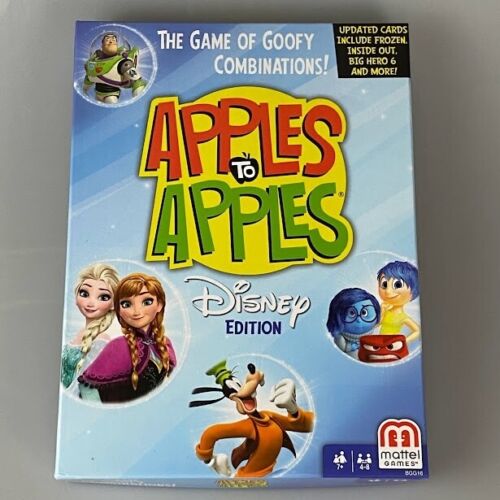 Disney Edition Card Game Apples to Apples Mattel Family Kid Opened NEW Condition - Picture 1 of 3