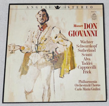 NM MOZART "DON GIOVANNI" 4 LP BOX SET 3605D/L STEREO SUTHERLAND, SCIUTTI, TADDEI