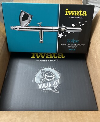 Iwata-Medea HP-CS .35mm Eclipse 4500 Airbrush & IS-35 Ninja Jet Compressor