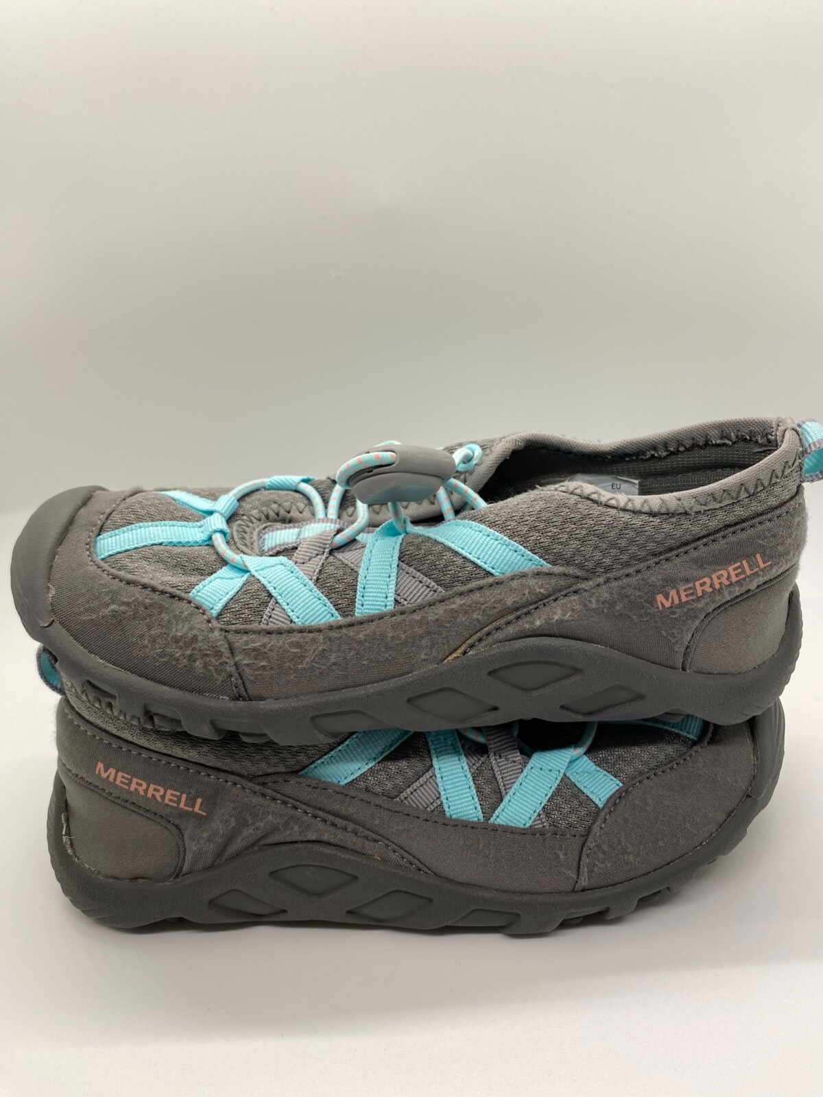 Sandali Merrell bambini unisex Hydro Lagoon escursionismo acqua scarpe grigie taglia 12M USATI