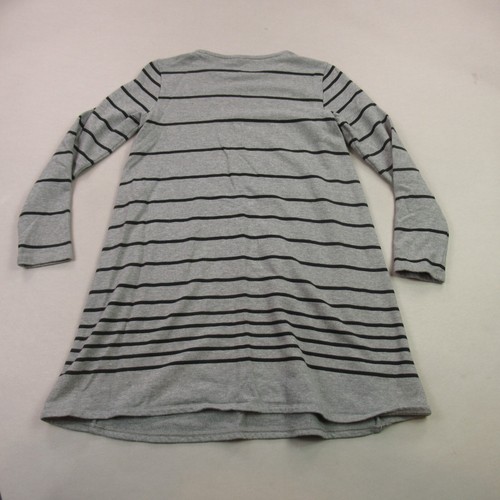 J Jill Shirt Dress Womens XS Petite Long Sleeve Gray Crew Neck Pullover Casual - Picture 6 of 12