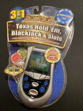 Las Vegas Casino Texas Hold Em Blackjack Slots HandHeld Electronic Game Sealed