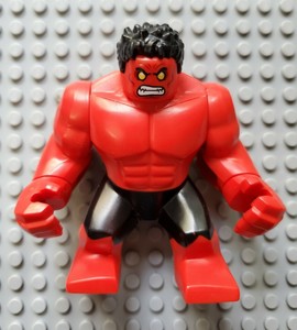lego red hulk minifigure