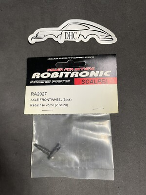 Robitronic Scalpel Vintage RC Car Part # RA2027 Front Wheel Axles
