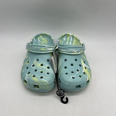 Crocs Classic Marbled 206867-4SU Clog Men's 13 Pure Water Crocs Classic Marbled 206867-4SU Clog Men's 13 Pure Water
