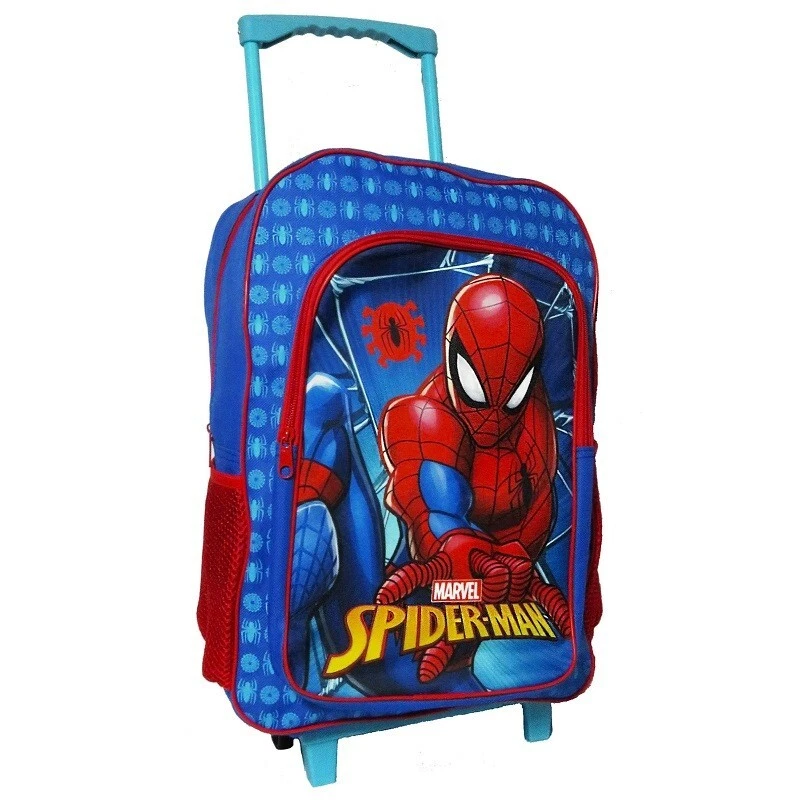 Marvel Kids Suitcase for Boys Foldable Trolley Hand Luggage Bag Carry On  Avengers Travel Bag with Wheels Cabin Bag Wheeled Bag with Handle Spiderman