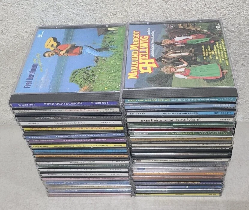 German Language Music Schlager CD Lot Of 37 Kastelruther Spatzen Die Flippers Foto 3 de 4