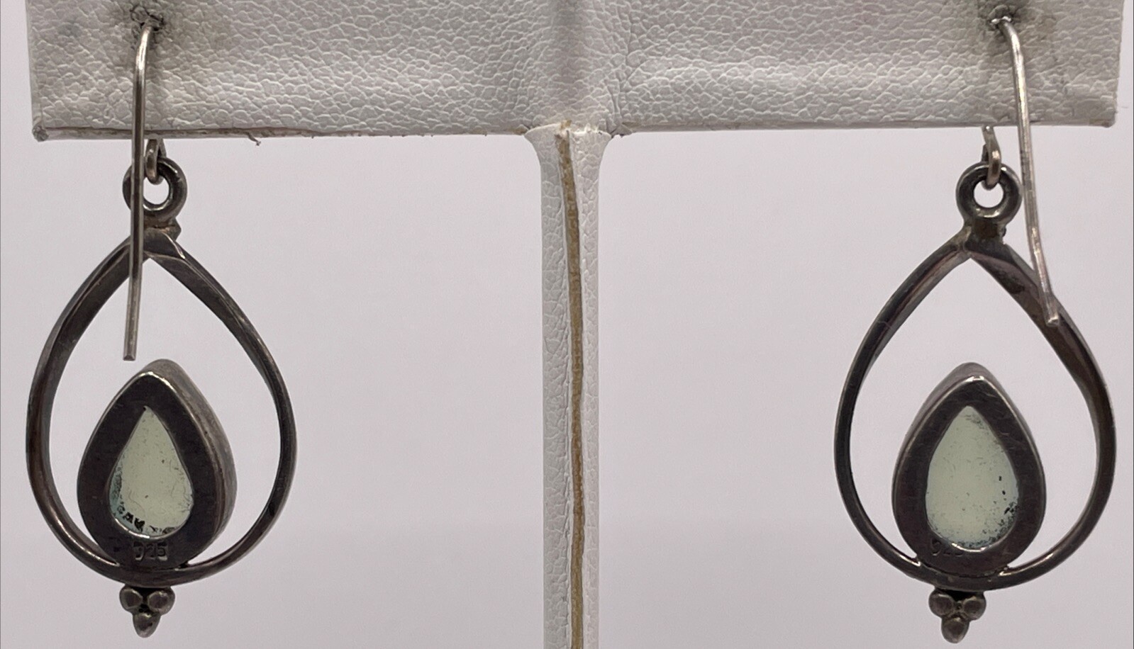 Sterling Silver Opalite Dangle Drop Earrings (5.9… - image 3