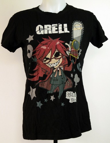 Black Butler Grell Black S/S Anime T 