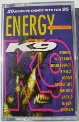 ENERGY RUSH K9 20 MASSIVE DANCE HITS NEW TAPE 1995 UK