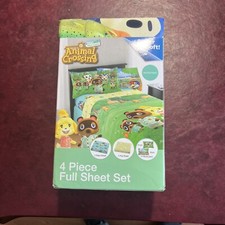 New In The Package Animal Crossing Four Piece Full Sheet Set