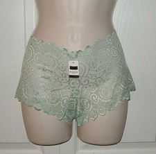 Women's Lace Boyshorts Panties Lignt Green Size Medium NWT