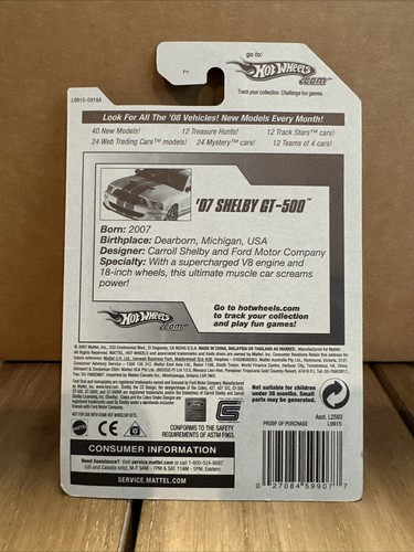 Hot Wheels “set Of 4” 2007 Shelby GT 500 - Red, Blue, Black and white. - Picture 3 of 9