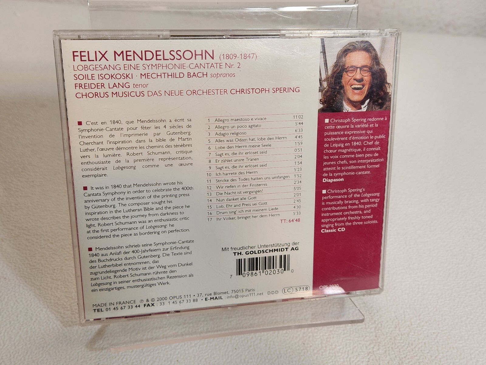 FELIX MENDELSSOHN BARTHOLDY - Mendelssohn: "lobgesang" Symphony - Cantata No.2