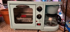 Baby Blue Toaster Oven Broiler Coffee Pot Griddle Combo