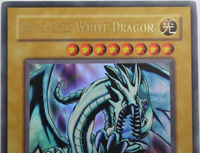 YuGiOh BLUE-EYES WHITE DRAGON LOB-001 Unlimited - Light Play/Near