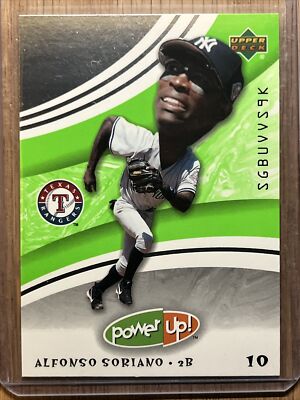 2004 (RANGERS) Upper Deck Power Up #53 Alfonso Soriano | eBay