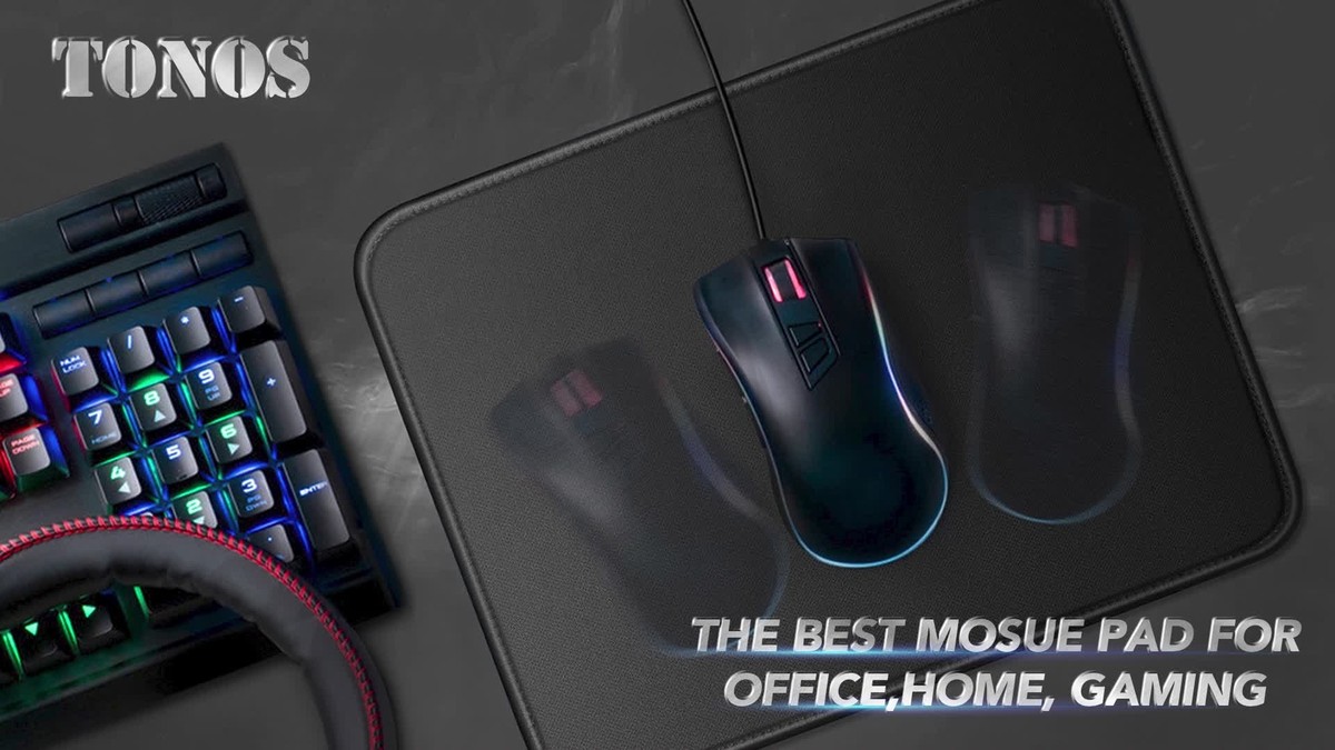 8.7x11 Mouse Pad Stitched Edges Non-slip Waterproof Gaming