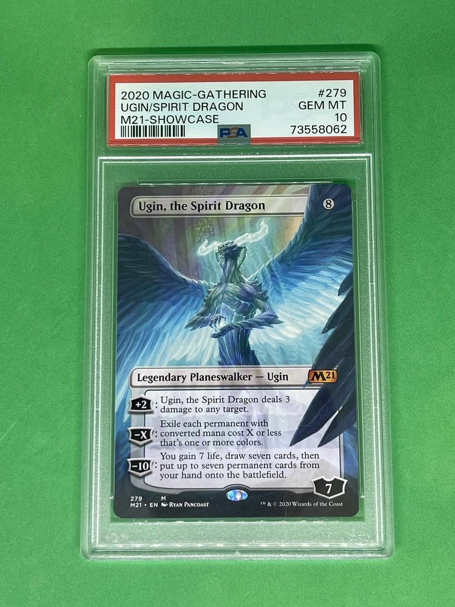 MTG Core Set M21 Ugin, the Spirit Dragon Extended Art Mythic PSA