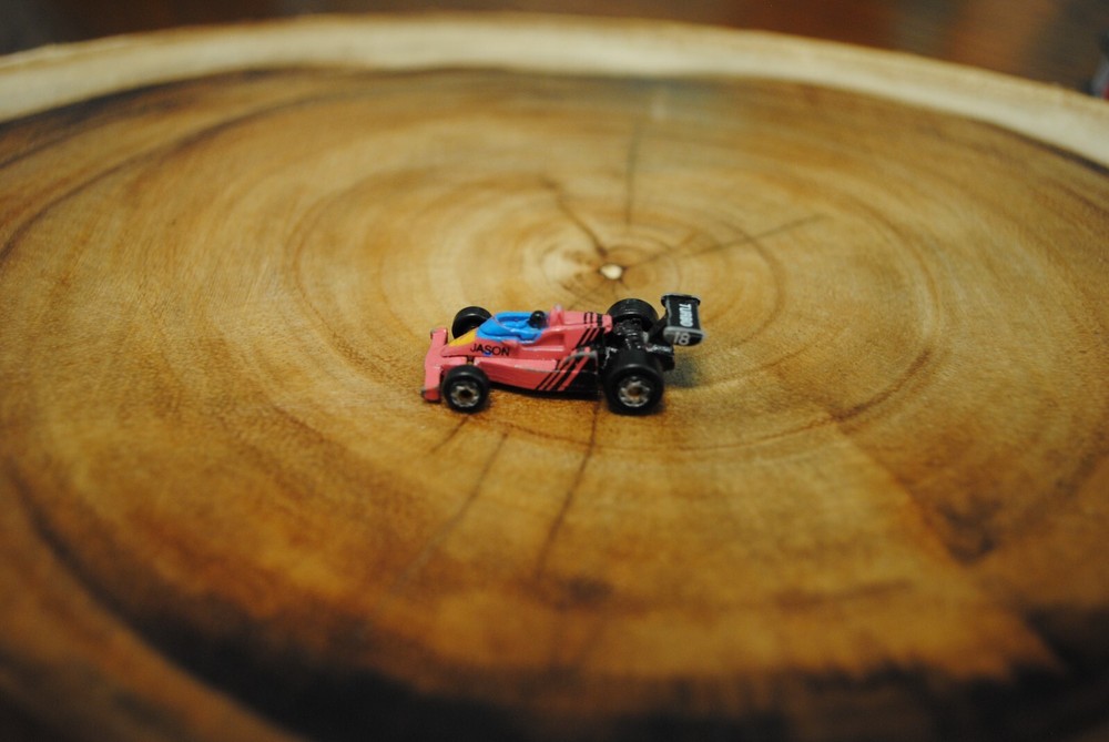 Vintage 1987 Galoob Micro Machines Indy 500 Racecar 1990s Era #18 Jason Pink