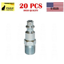 20 PC- 1/4" NPT Steel Coupler MALE Plug Quick Connect Air Compressor Hose