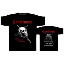 CANDLEMASS cd cv EPICUS DOOMICUS METALLICUS Official SHIRT XL New skull & cross