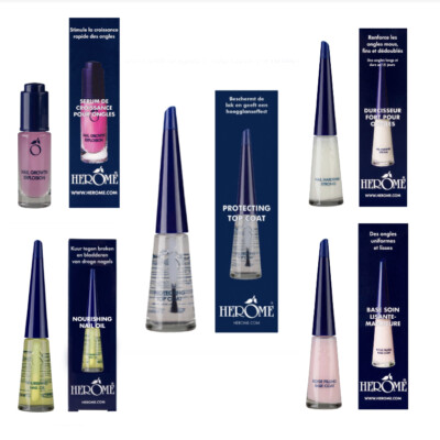 HEROME Nail Care [RANGE CHOICE]  Serum - Oil - Top Coat - Hardener - Base ...