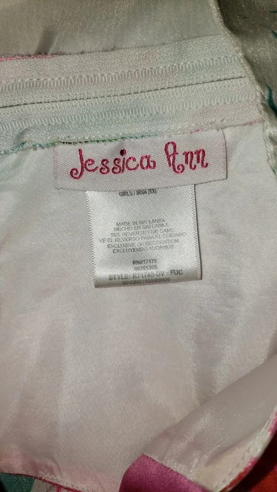 Vestido de Páscoa floral Jessica Ann, meninas tamanho 6 - Imagem 3 de 4