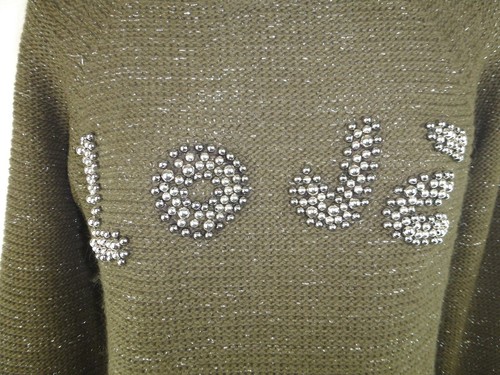 Avec Riche 36 Vert Laine S Femmes Pull 38 M Taille Np Perles Royal Décoratives amp; AwpYSrAv