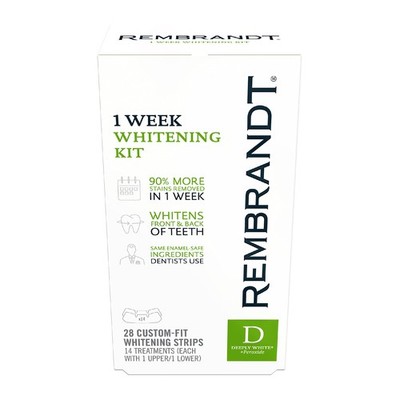 REMBRANDT Deeply White + Peroxide 1 Week Teeth Whitening 28 Count (Pack of 1)