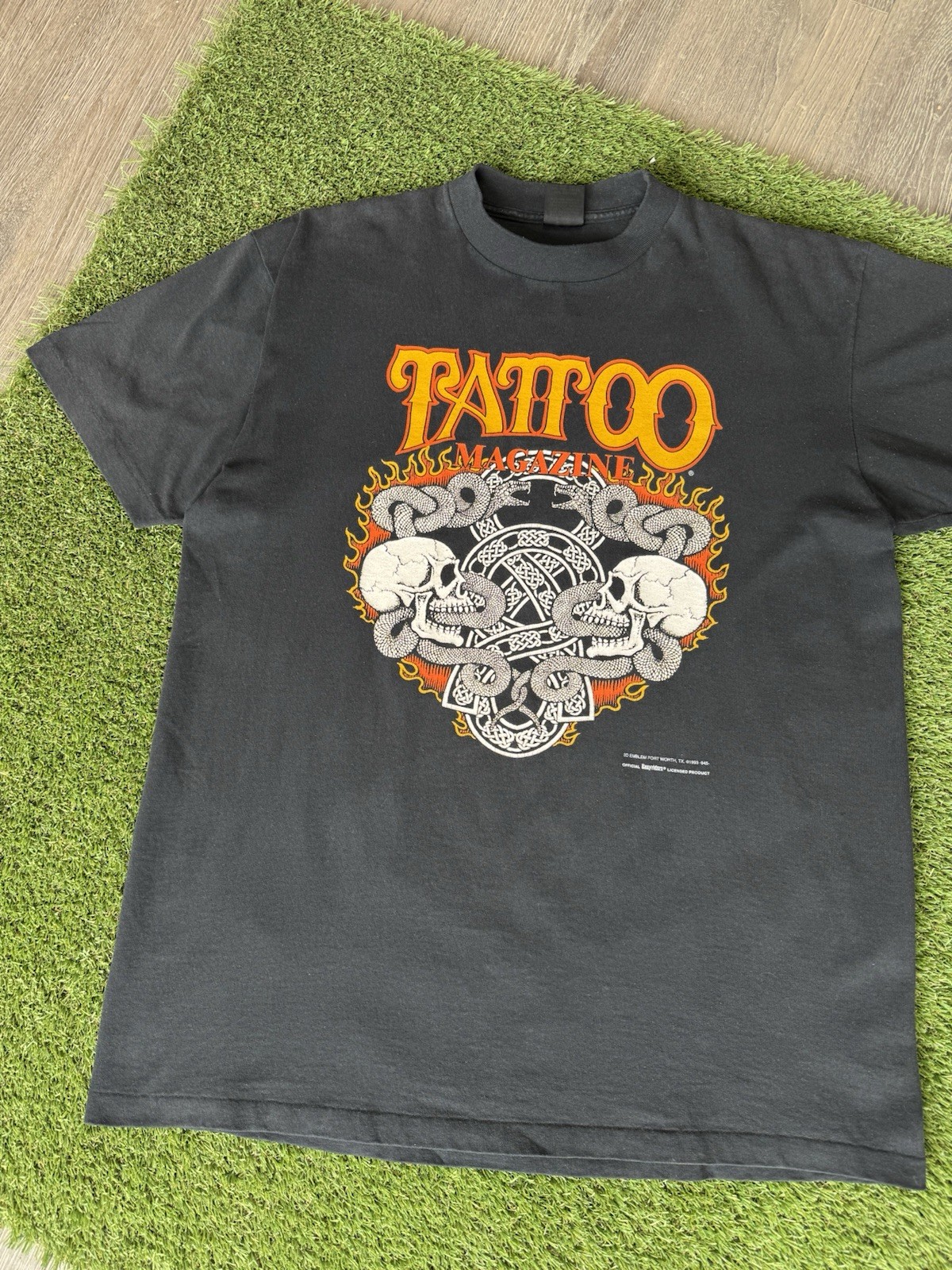 Vintage 90's 3D Emblem Easyriders Tattoo Magazine Shi… - Gem