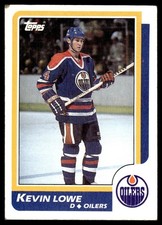 1986-87 Topps KEVIN LOWE #197 Edmonton Oilers HOF