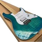 Classic Electric Guitar Green Flame Maple Top Maple Fretboard High Quality