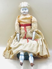 Antique 1890s German Blonde  Bertha" Pet Name China Head Doll All Original 13  