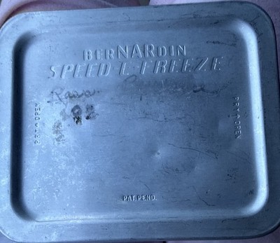 Vintage Speed-E-Freeze Aluminum BerNARdin Patten Pending RARE One Pint Container
