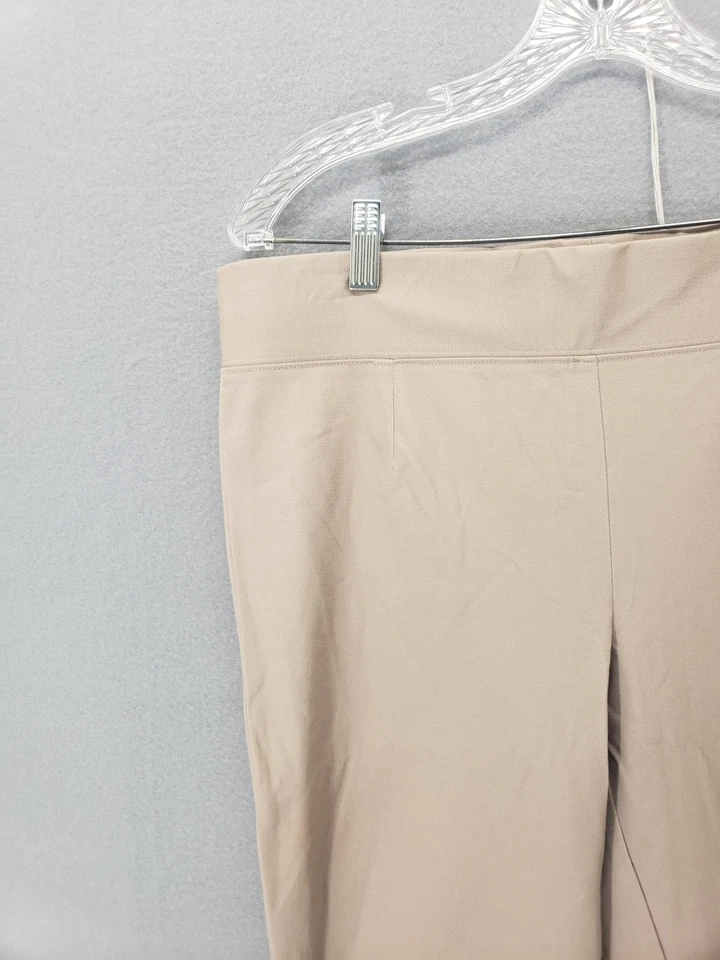 Pantalones INC International Concepts Mujer 8 Beige Elastizados Ajustados Pull On Informales Trabajo Foto 2 de 4