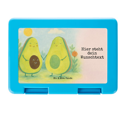 Personalisierte Lunchbox Avocado Pärchen Design - Geschenk Brotdose Kinder L..