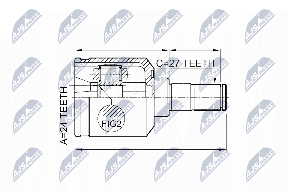 N.T.Y. NPW-KA-311.NTY Joint Kit, drive shaft for KIA