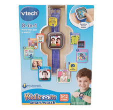 Vtech 8 in 1 Kidizoom Blue Smart Watch Videos Photos Games Stopwatch - New