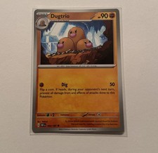 Dugtrio Sleeved Pokemon Card (104/234) Obsidian Flames LP