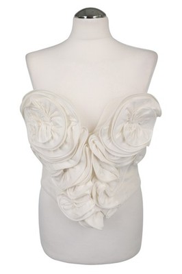Mara Hoffman Damen Oberteil Gr. 38 Creme Bluse Blouse Top