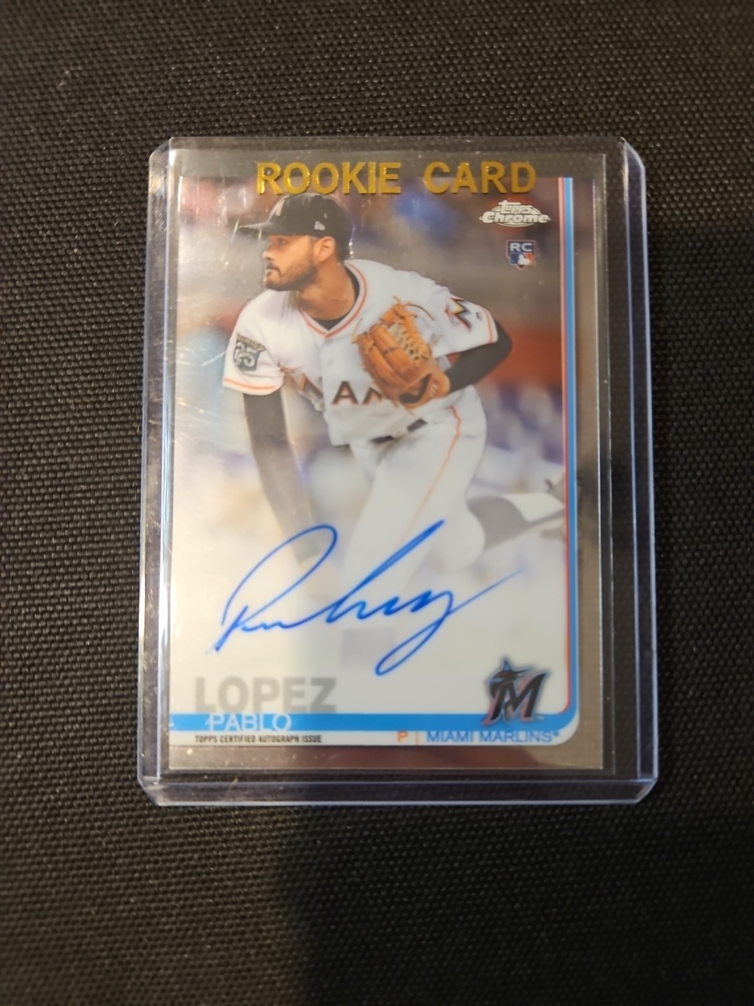 Pablo Lopez 2019 Topps Chrome #RA-PL Rookie Auto Rookie RC