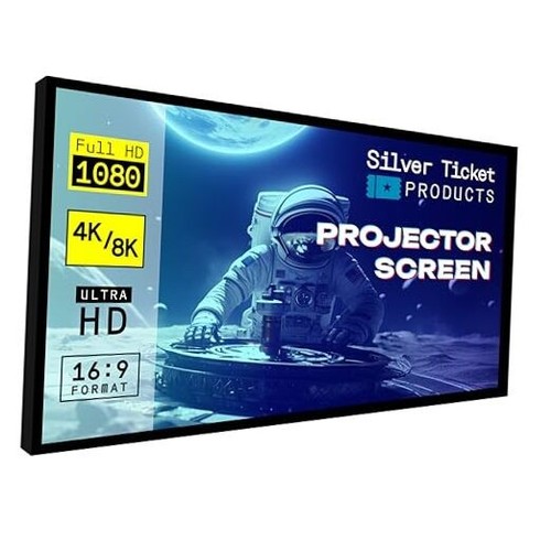 STR Series 6 Piece Home Theater Fixed Frame 4K / 8K 16:9, 100" Grey Material