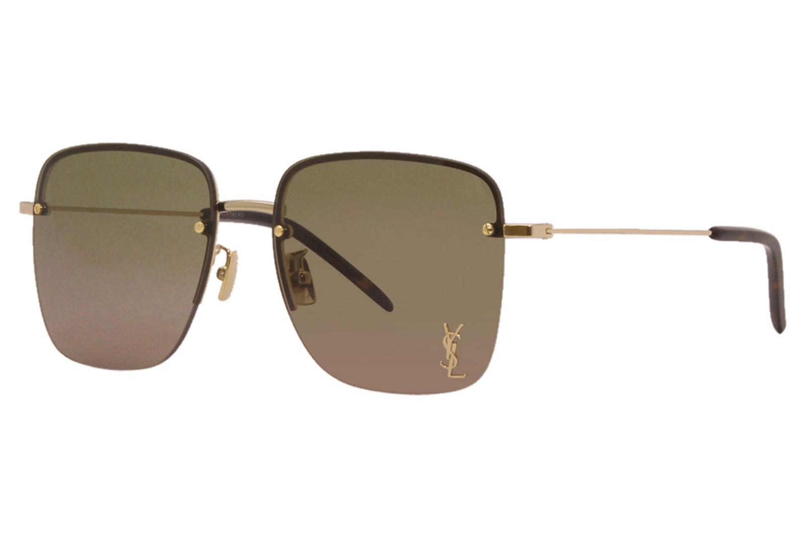 Saint Laurent SL 312 M 003 occhiali da sole donna lenti sfumate oro verde 58 mm
