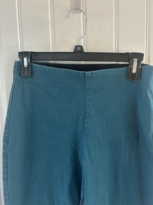 EUC Cotton Teal Old Navy Side zip Pixie Pants/sz. 10/career Or Casual